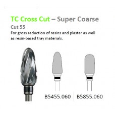 Edenta TC Cross Cut 55 - SUPER COARSE Burs - Black Band (Gross Reduction Of Resins and Plaster) - 1pc - Options Available